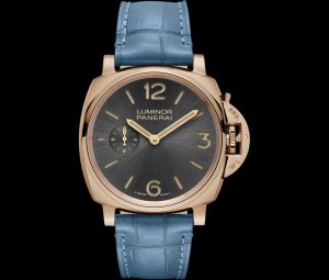The 42 mm replica Panerai Luminor Due PAM00677 watches have anthracite dials.