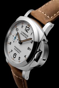 The sturdy fake Panerai Luminor Marina 1950 PAM01523 watches are made from stainless steel.