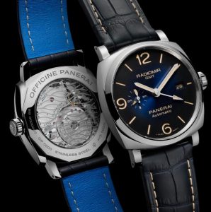 The transparent sapphire backs fake Panerai Radiomir 1940 PAM00945 watches have 3 days power reserve.