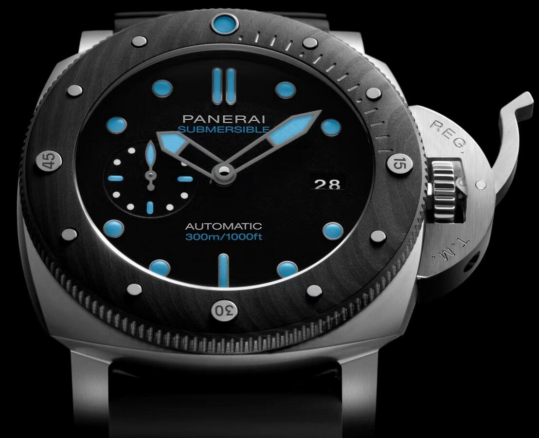 Swiss fake watches are added with black bezels.